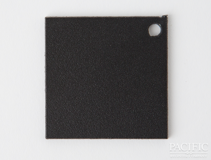textured flat black powder coat finish pacific register